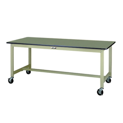 Work Table 300 Series, Mobile Type, H740 mm, PVC Sheet Top Plate, SWRC Series