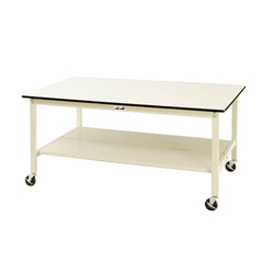 Work Table Wide Type, Mobile, H856 mm, With Full-Scale Shelf Board, SWPWC Series