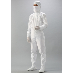 AS ONE Corporation IEC Standard Compliant Anti-Static Material Hood Integrated Cleanroom Coverall