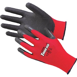 Unlined rubber gloves tough red 3 double packs