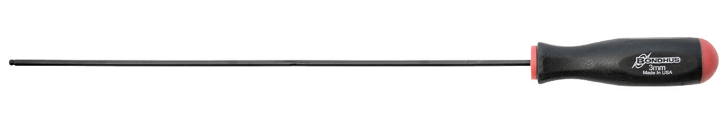 Ball End Extra-Long Screwdriver, Black Oxide Coating, Single Product