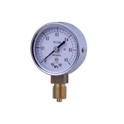 KOT Compact Pressure Gauge, SUS Type, Rimless Type (A) AT-R1/4-50X1.6MPA-AKA