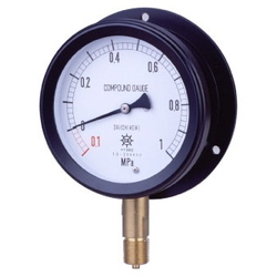 MPK Metal Closed Pressure Gauge SUS, Vibration-Proof Type, Rounded Edge Type (B)