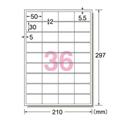 Sign Label for Outdoor Use (for Laser Printer) Matte Type White Label