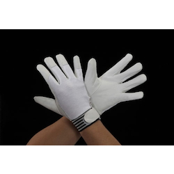 Cowhide Gloves (Palm: Cowhide, Back: Knitted Cotton)