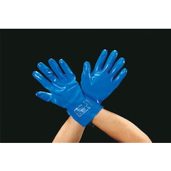 Gloves / Oil Resistant (Nitrile Rubber / Cotton Knit Back)
