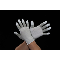 Gloves (Antistatic, Nylon, Polyester Fingertip Coating) EA354GC-6