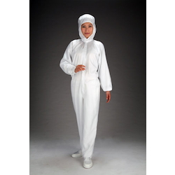 [For Cleanrooms]Hooded Coverall Work Clothing (Center fastener)