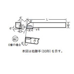 JIS Standard Single Cutter Bit 33 Type, 34 Type 33-3-HT105
