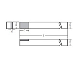 Flat Bit for Bench Lathe 12.0-75-B-UT120