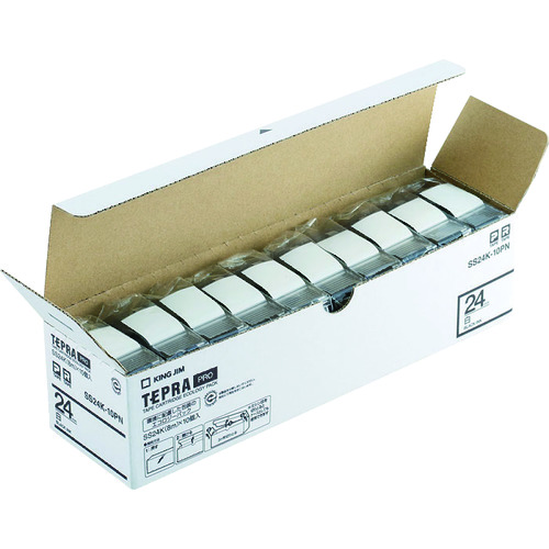 Tepra Pro Tape Cartridge Ecology Pack, White