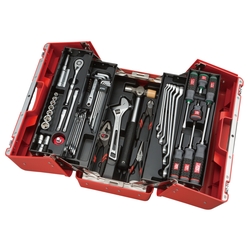 Tool Set (Split-Lid Cantilever Type Plastic Hard Case Type)