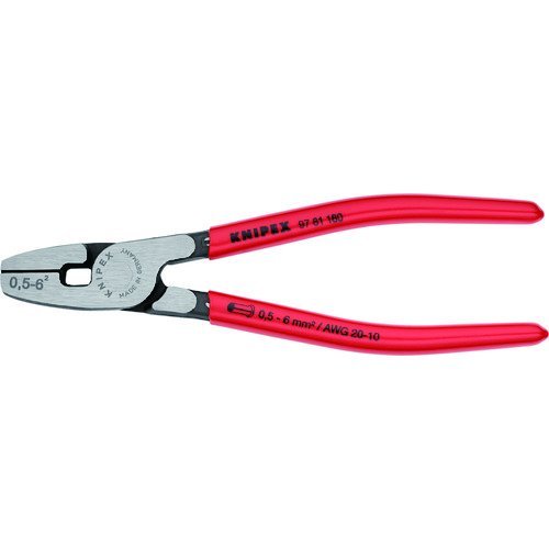 Crimping Pliers for end sleeves(ferrules) with front loading