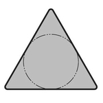 60° Triangle Positive without Hole TPGR○○-A "Finishing" TPGR110304R-A-TN60