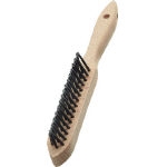 3-Line Rivet Wooden Handle Hand Brush 120881