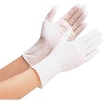 Natural Rubber Thin Disposable Gloves Powdered (100 Pieces Per Packet)