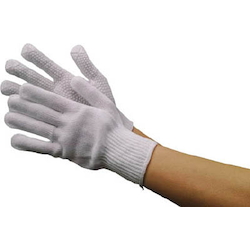 Non-Slip Gloves Silicone Grip Thin Type White Dots
