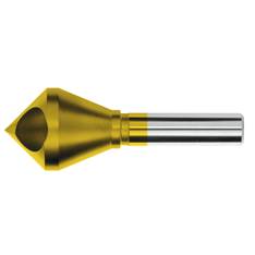 TiN-Coated High-Speed Steel Countersink, with Holes / 90°