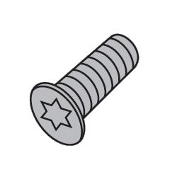 Flat Screw for X's Wavy Mill Ball