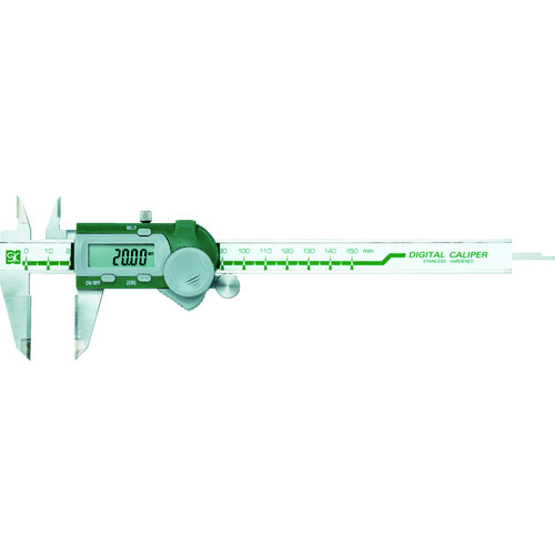 DIGITAL CALIPER WITH CARBIDE TIPPED MEASURING FACES