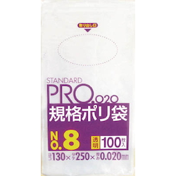 Standard Plastic Bag (Transparent) Thickness 0.02 mm