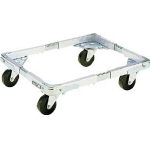 Extending Container Cart Dolly, Model DLF, Rubber Caster Specification