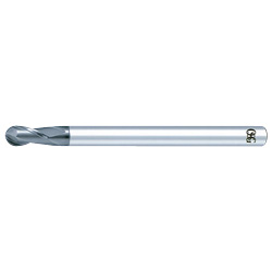 Ball End Type, 2-Flute for Copper /Aluminum Alloy / Plastic CRN-EBD CRN-EBD-R0.75X1.5