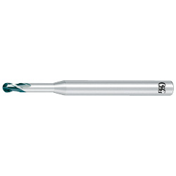 Long Neck Ball Type, 2-Flute for Copper /Aluminum Alloy / Plastic CRN-LN-EBD CRN-LN-EBD-R1X6