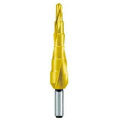 Spiral Step Drill Inch (Titanium Coated Type)