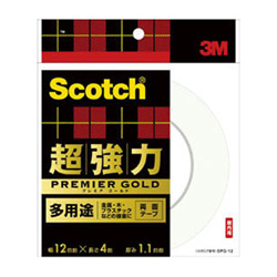 3M Scotch Super Strong Double-Sided Tape Premier Gold Versatile