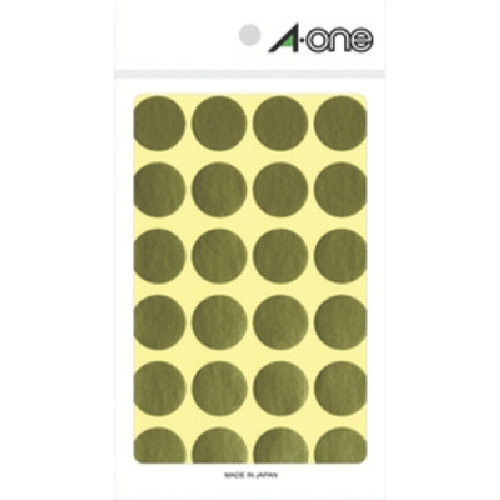 3M A-One Color Label Round Type, 20 mm, Gold