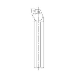 Tool Bit For Negative Inserts (T-MAX P) 136.31S Type, Diamond-Shaped 80° Insert-Compatible 136.31S