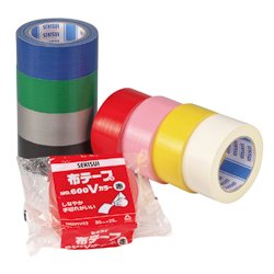 Cloth Tape No.600V Color Black/White/Green/Red/Silver/Blue/Yellow/Pink N60MV03