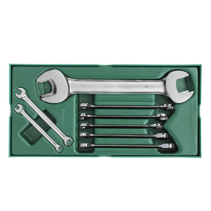 Sata Open End and Combination Wrench Tray Set