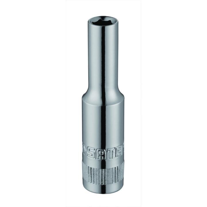 Sata Metric Deep Socket 1/4", 6Pt