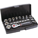 Socket Wrench Set (6 Sided Type / 6.35 mm Insertion Angle)