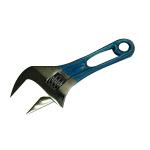 Wide Adjustable Wrench Short Type (With Color Grip) MWM24SB