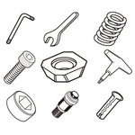 TAC Tool Parts Size Chart Metal Chip Deposit ELSR