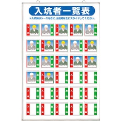 Pit Workers' List Sign (Photo Case Type) 134-A