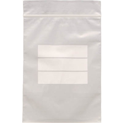 Plastic Bag, Poly Bag with Zipper (with Label Frame) TCBW-E-4-TM