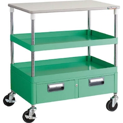 Phoenix Wagon (Noise Suppression Type with Double-Row Drawers and Countertop) Height 899 mm