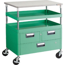 Phoenix Wagon (Noise Suppression Type with Single-Level/Double-Row Drawers and Countertop) Height 899 mm