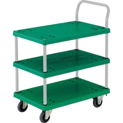 Plastic Trolley, Grand Cart, One-Side Handle 3-Level Type TP-705
