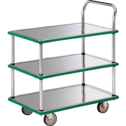 Stainless Steel Cart - One-Side Handle 3-Level Type