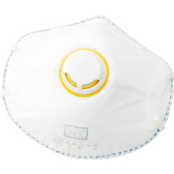 Disposable Dust Mask, with Exhaust Valve, Inhalation Resistance (Pa) 60 or Under