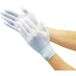 Nylon Gloves PU Fingertip Coated (10 Pairs)