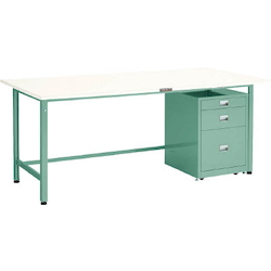Light Work Bench with 3-Shelf Cabinet Linoleum Tabletop Average Load (kg) 300