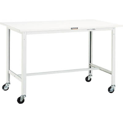 Light Work Bench with φ75 mm Casters Plastic Panel Tabletop Average Load (kg) 150
