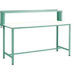 Standing Light Work Bench with Upper Shelf Plastic Panel Tabletop Average Load (kg) 300 HAE-0960YURBW