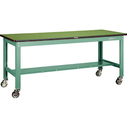Medium Work Bench with φ100 mm Urethane Casters Steel Tabletop Average Load (kg) 1200
